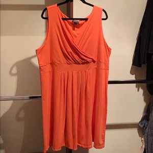 Lands End banded waist fit and flare dress 3x